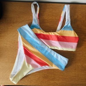 Rainbow High Waisted Bikini ❤️🧡💛💚💙💜
